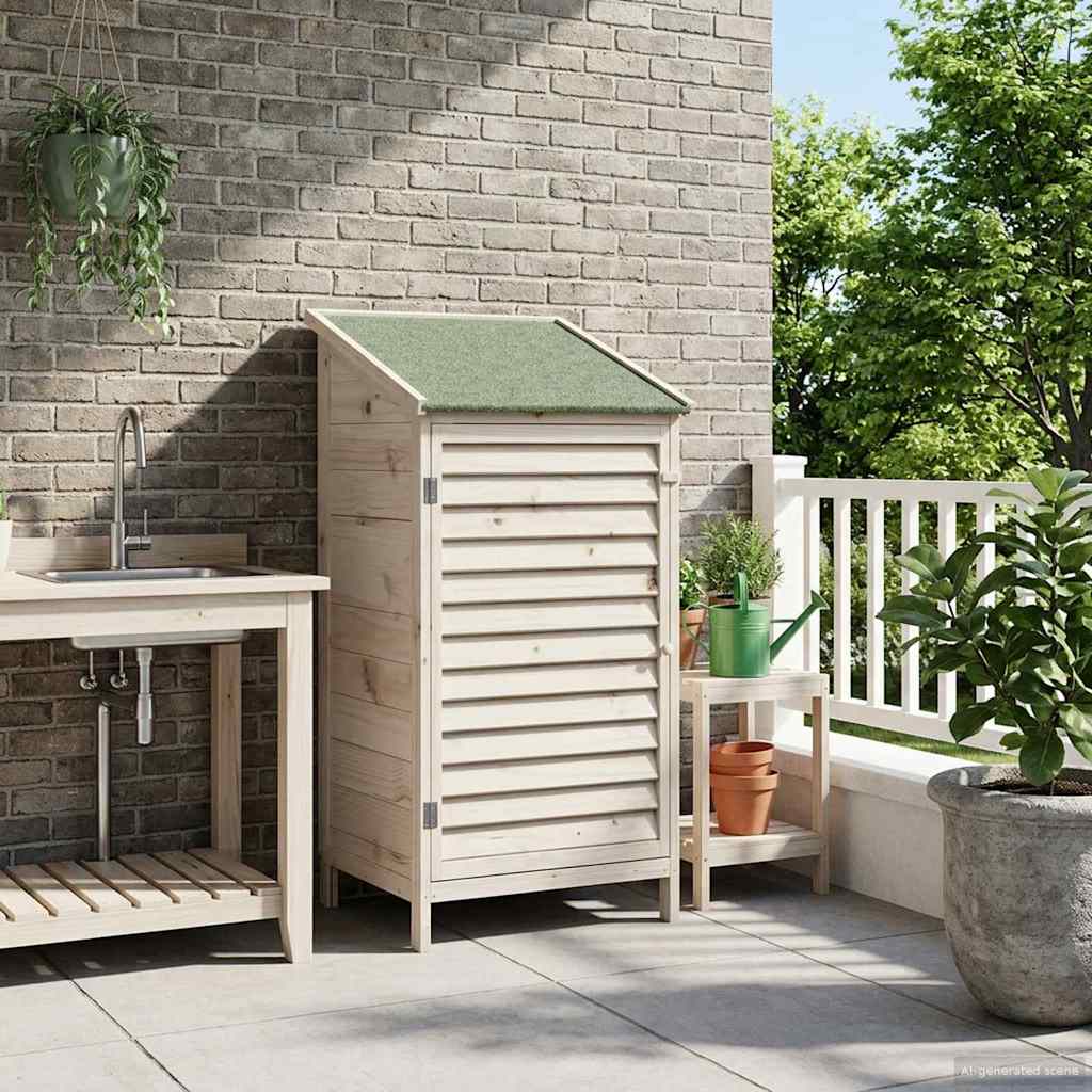 Capanno da Giardino con tetto Bianco 59 x 56 x 113,5 cm | homemem39
