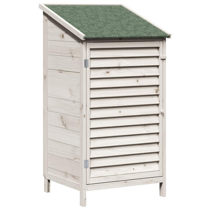 Capanno da Giardino con tetto Bianco 59 x 56 x 113,5 cm | homemem39