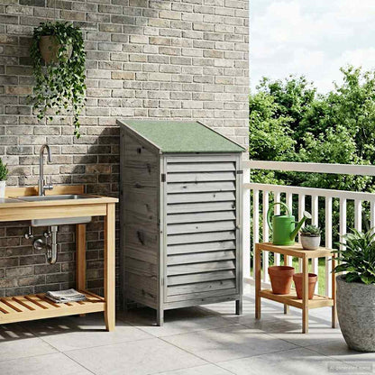 Capanno da Giardino con tetto Grigio 59 x 56 x 113,5 cm | homemem39