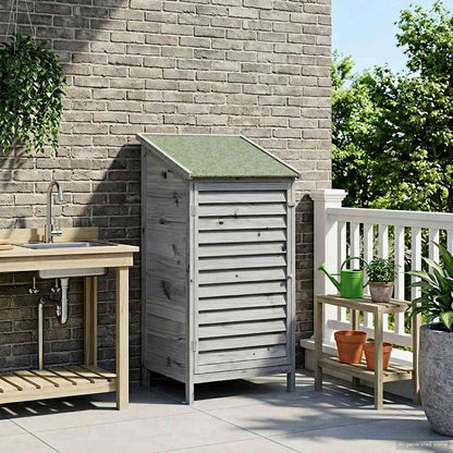 Capanno da Giardino con tetto Grigio 59 x 56 x 113,5 cm | homemem39