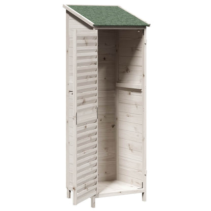Capanno da Giardino con tetto Bianco 59 x 56 x 176 cm | homemem39