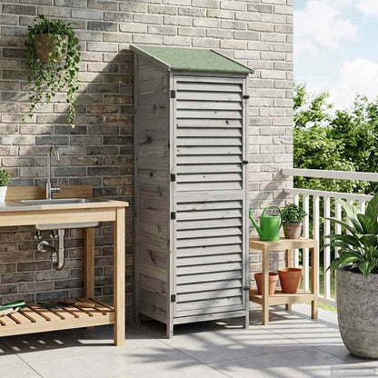 Capanno da Giardino con tetto Grigio 59 x 56 x 176 cm | homemem39