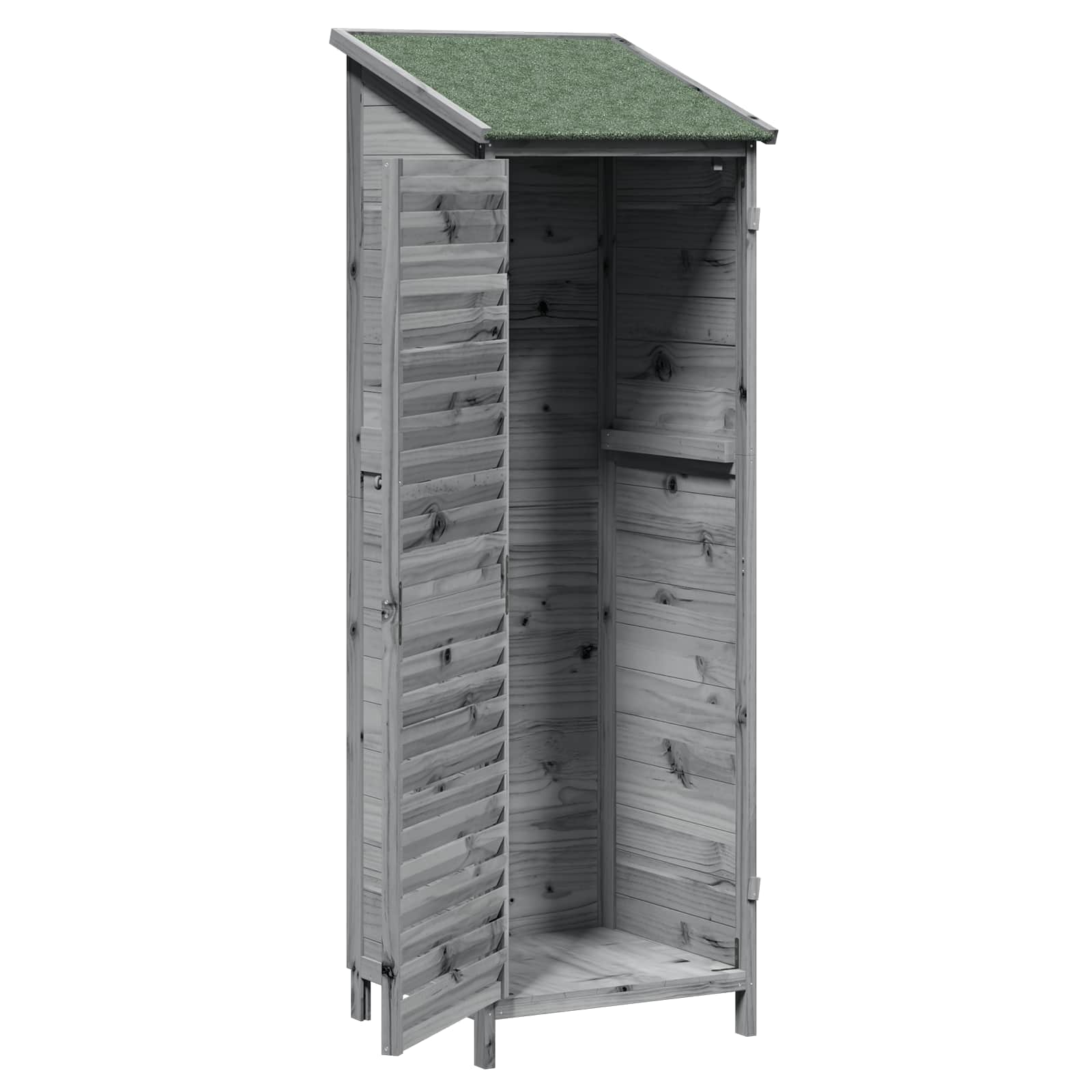 Capanno da Giardino con tetto Grigio 59 x 56 x 176 cm | homemem39
