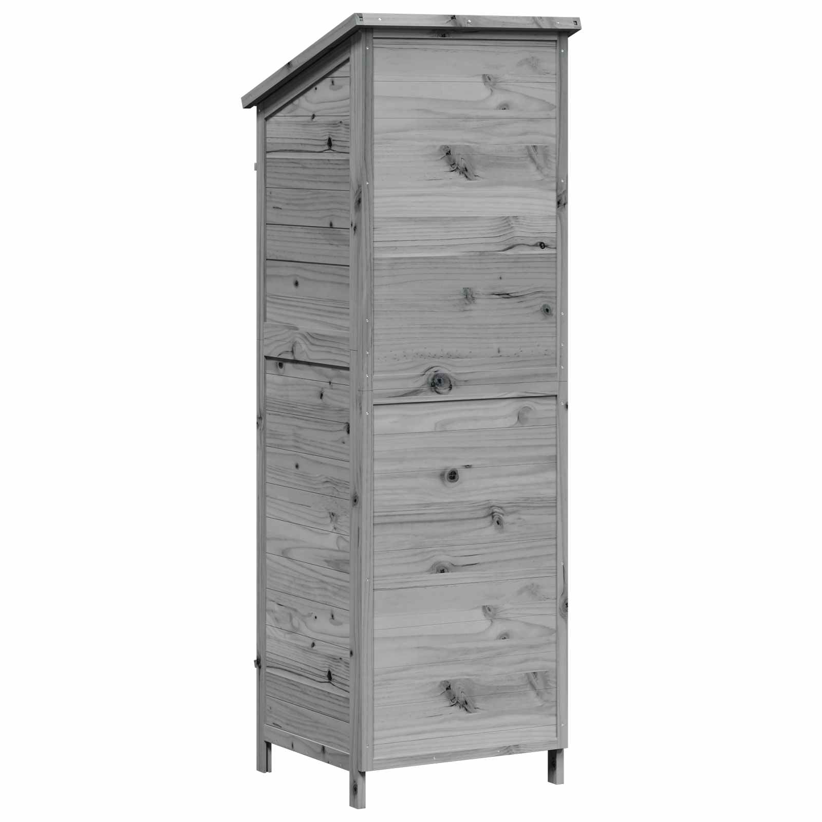 Capanno da Giardino con tetto Grigio 59 x 56 x 176 cm | homemem39