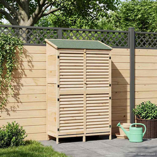Capanno da Giardino con tetto Naturale 106 x 56 x 176,5 cm | homemem39