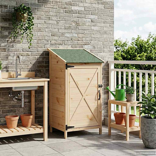 Capanno da Giardino Naturale 59,5 x 56 x 113,5 cm | homemem39