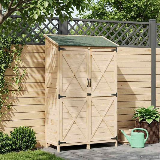 Capanno da Giardino Naturale 106 x 56 x 176,5 cm | homemem39