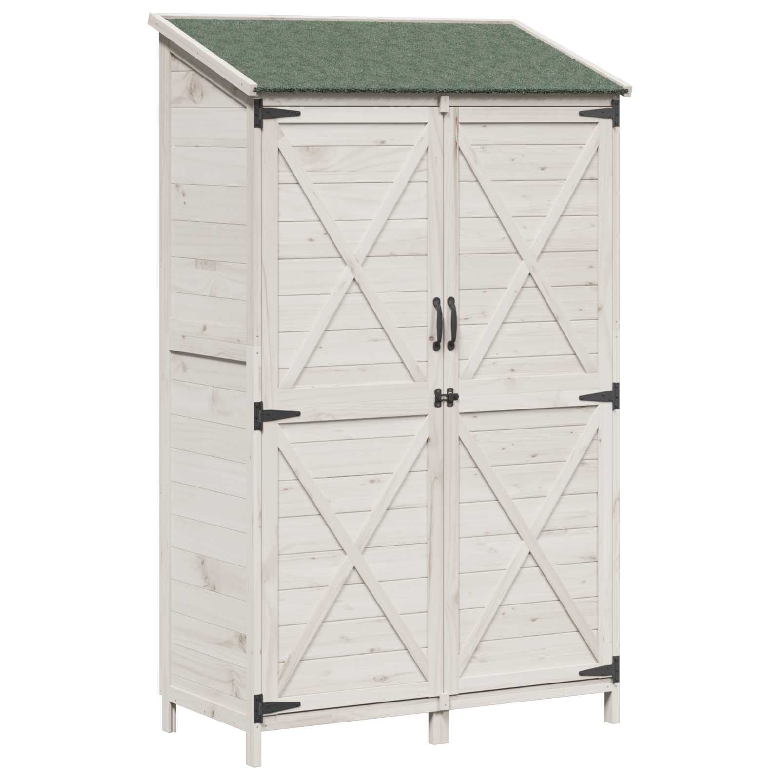 Capanno da Giardino con tetto Bianco 106 x 56 x 176,5 cm | homemem39
