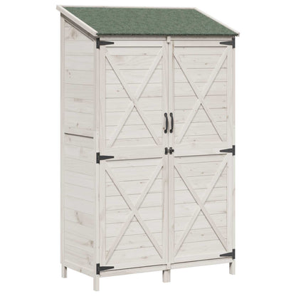 Capanno da Giardino con tetto Bianco 106 x 56 x 176,5 cm | homemem39