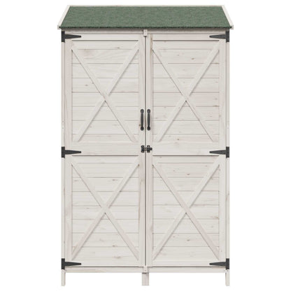 Capanno da Giardino con tetto Bianco 106 x 56 x 176,5 cm | homemem39