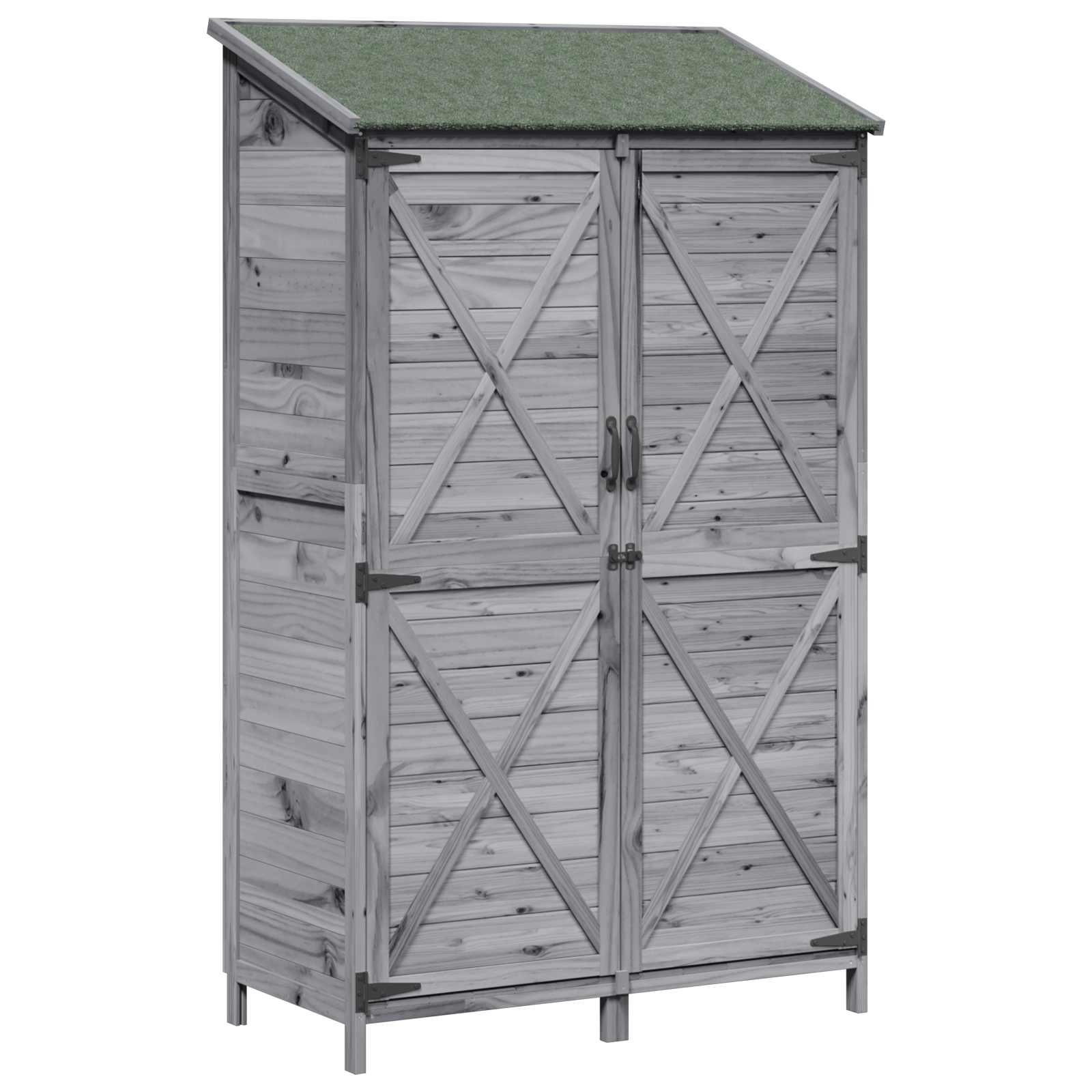 Capanno da Giardino con tetto Grigio 106 x 56 x 176,5 cm | homemem39