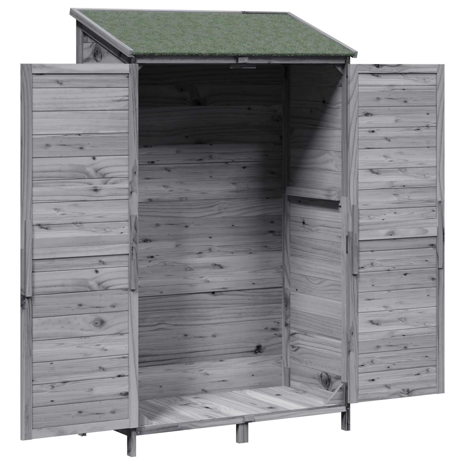 Capanno da Giardino con tetto Grigio 106 x 56 x 176,5 cm | homemem39