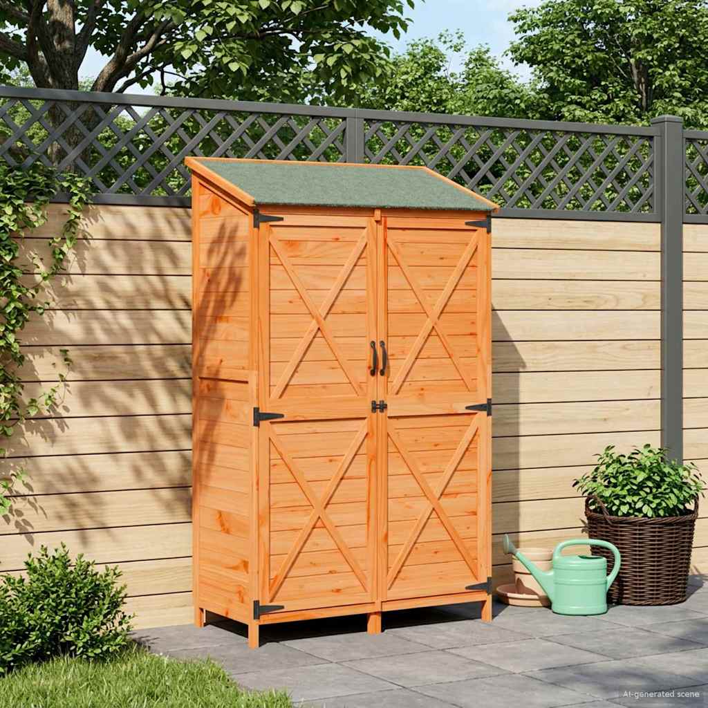 Capanno da Giardino con tetto Marrone 106 x 56 x 176,5 cm | homemem39