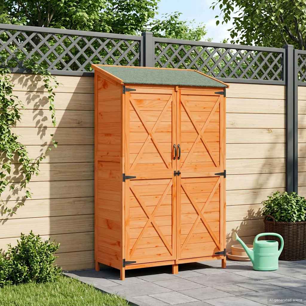 Capanno da Giardino con tetto Marrone 106 x 56 x 176,5 cm | homemem39