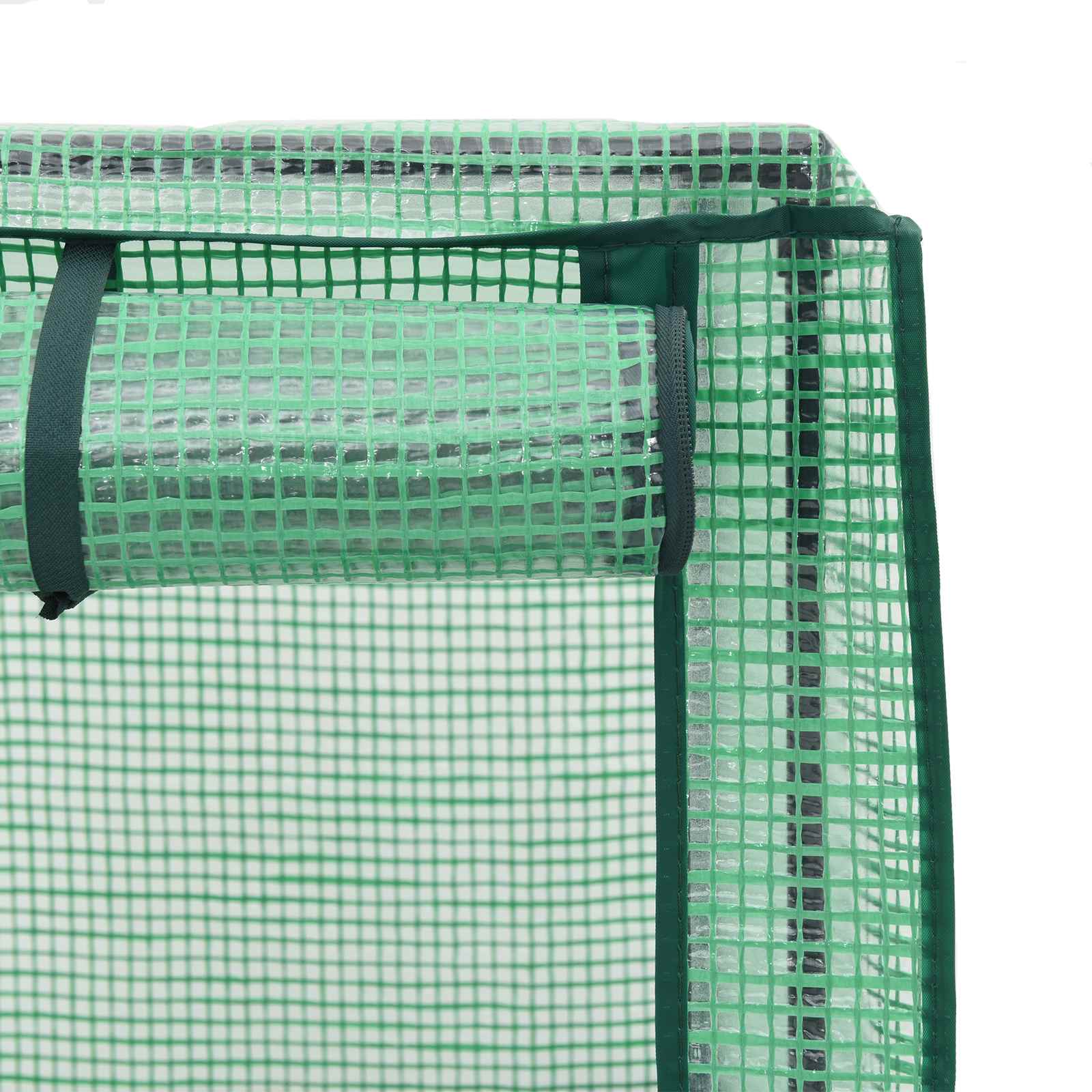 Vaso da Giardino con Copertura per Serra e Ruote Marrone PP | homemem39