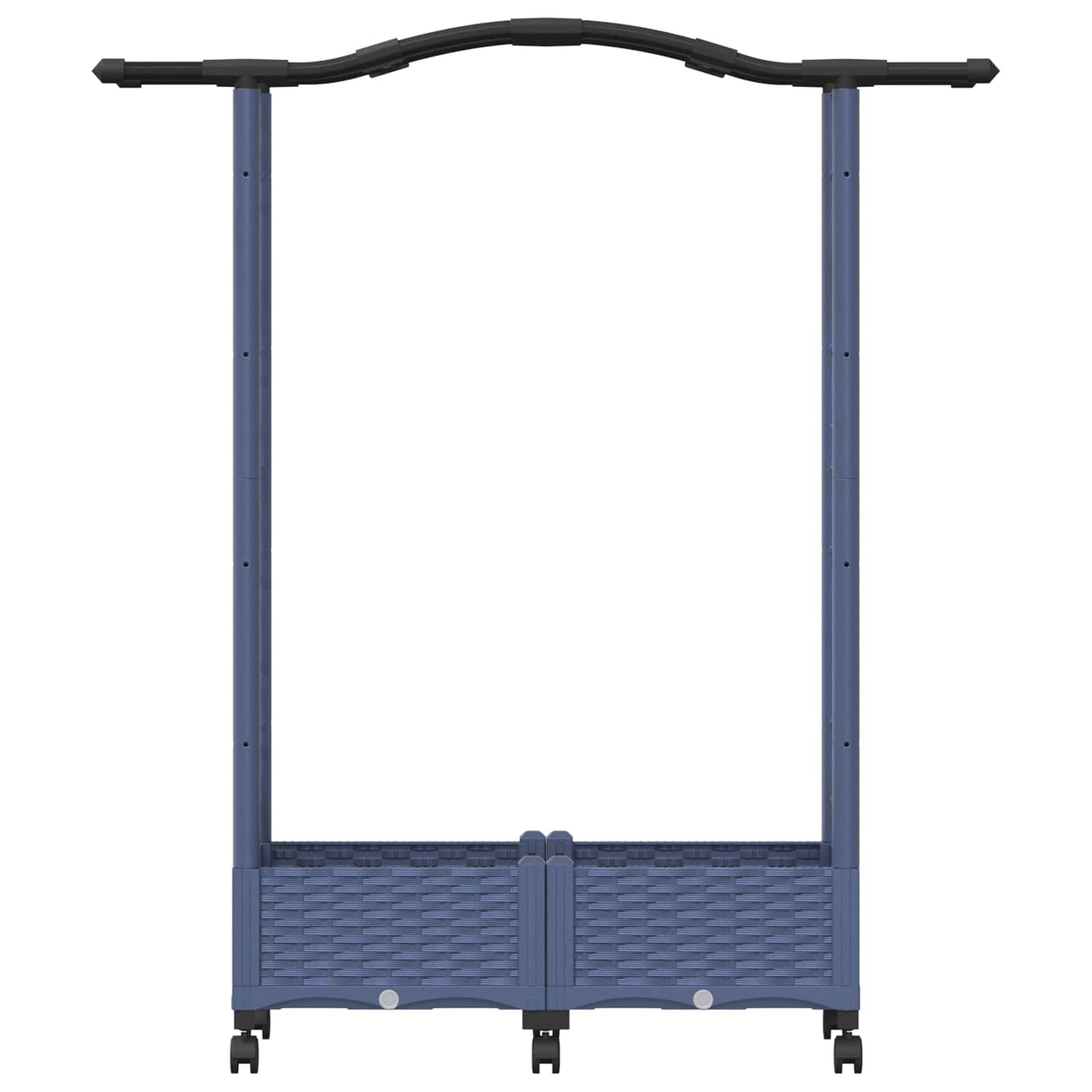Letto Rialzato con Griglia e Tetto Grigio 124 x 40 x 129 cm PP | homemem39