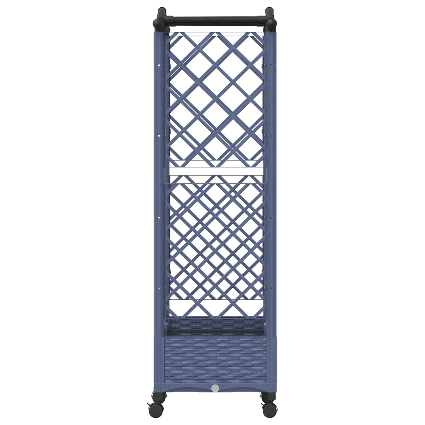 Letto Rialzato con Griglia e Tetto Grigio 124 x 40 x 129 cm PP | homemem39