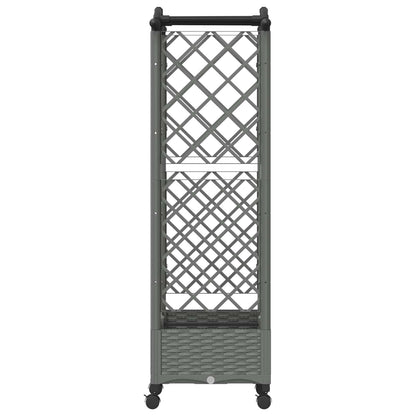 Letto Rialzato con Griglia e Tetto Grigio Chiaro PP | homemem39