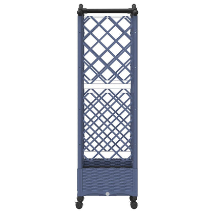Letto Rialzato con Griglia e Tetto Grigio 124 x 40 x 129 cm PP | homemem39