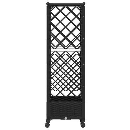 Letto Rialzato con Griglia e Tetto Nero 122,5 x 40 x 127 cm PP | homemem39