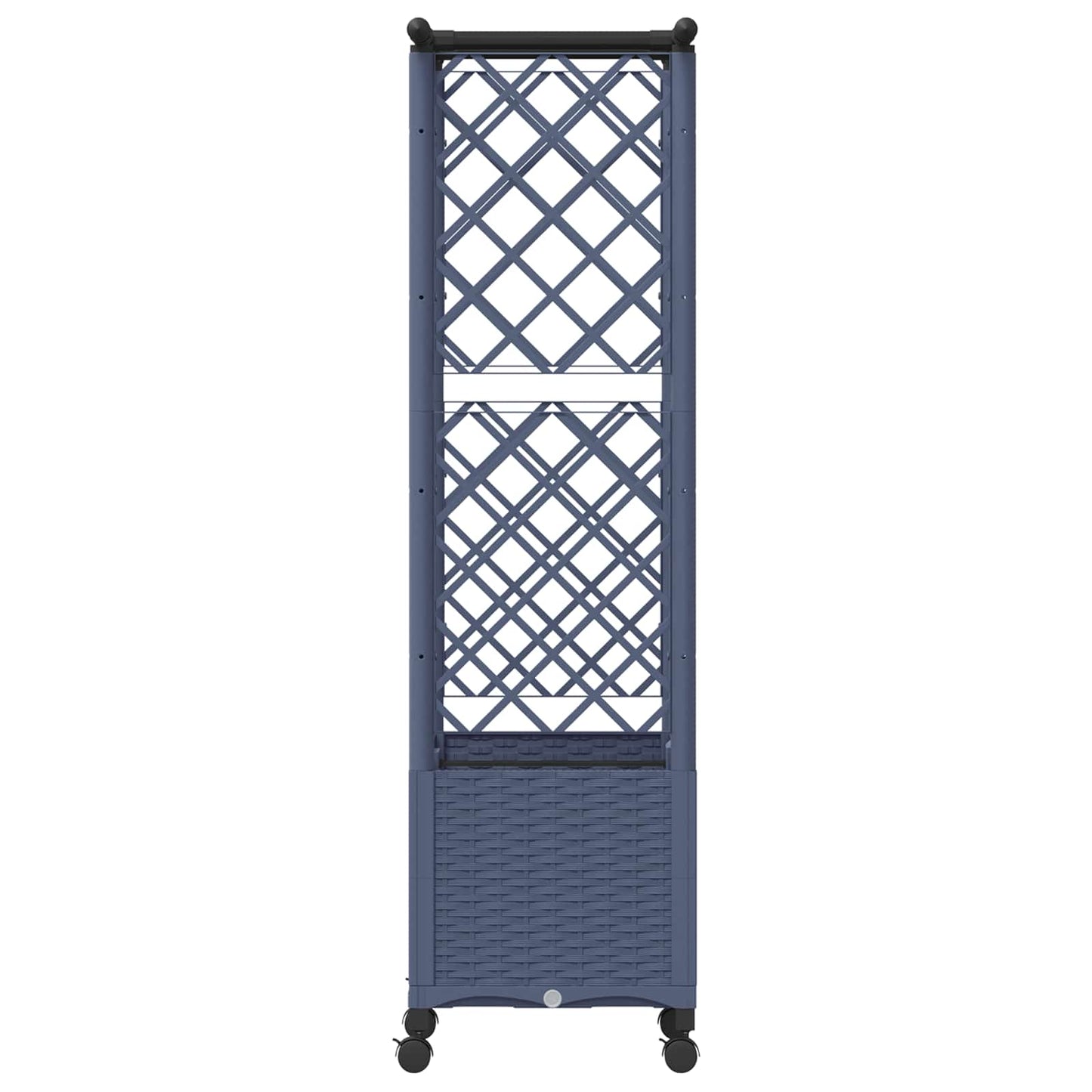 Letto Rialzato con Griglia e Tetto Grigio 124,5 x 40 x 142 cm | homemem39