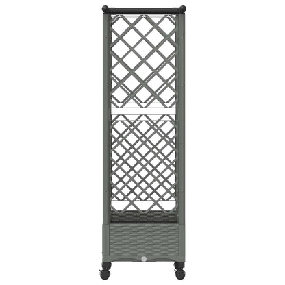 Letto Rialzato con Griglia e Tetto Grigio Chiaro PP | homemem39