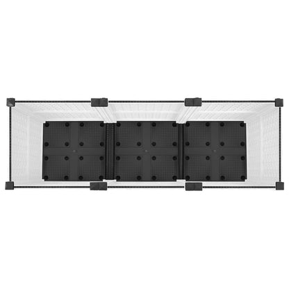 Vaso da Giardino con Ruote Bianco 120 x 40 x 48 cm PP | homemem39