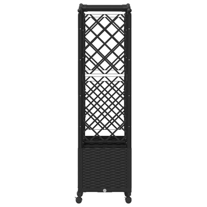 Letto Rialzato con Griglia e Tetto Nero 164 x 40 x 144 cm PP | homemem39
