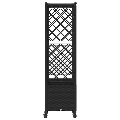 Letto Rialzato con Griglia e Tetto Nero 162,5 x 40 x 142 cm PP | homemem39