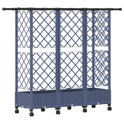 Letto Rialzato con Griglia e Tetto Grigio 164 x 40 x 127 cm PP | homemem39