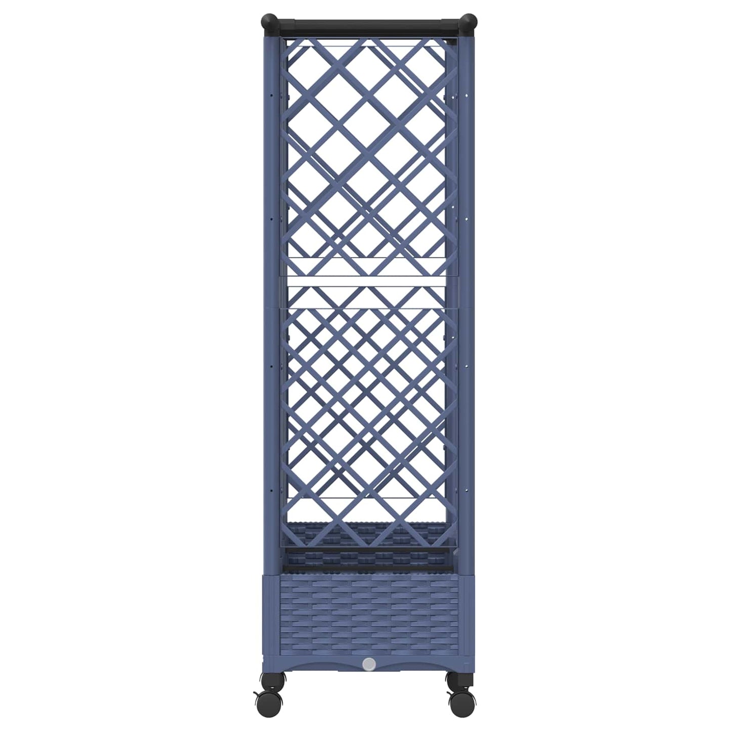 Letto Rialzato con Griglia e Tetto Grigio 164 x 40 x 127 cm PP | homemem39