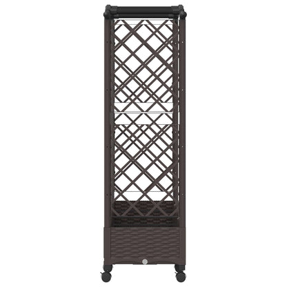 Letto Rialzato con Griglia e Tetto Marrone 203,5 x 40 x 129 cm | homemem39