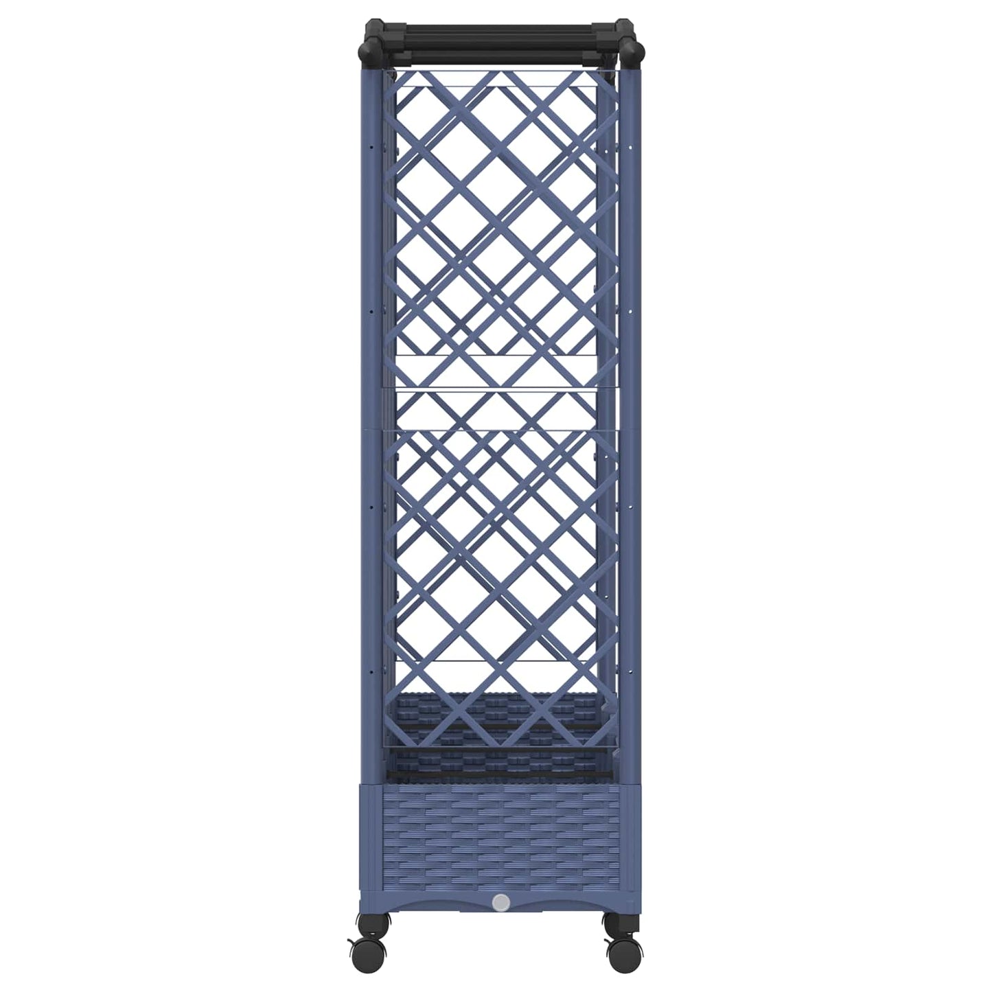 Letto Rialzato con Griglia e Tetto Grigio 203,5 x 40 x 129 cm | homemem39