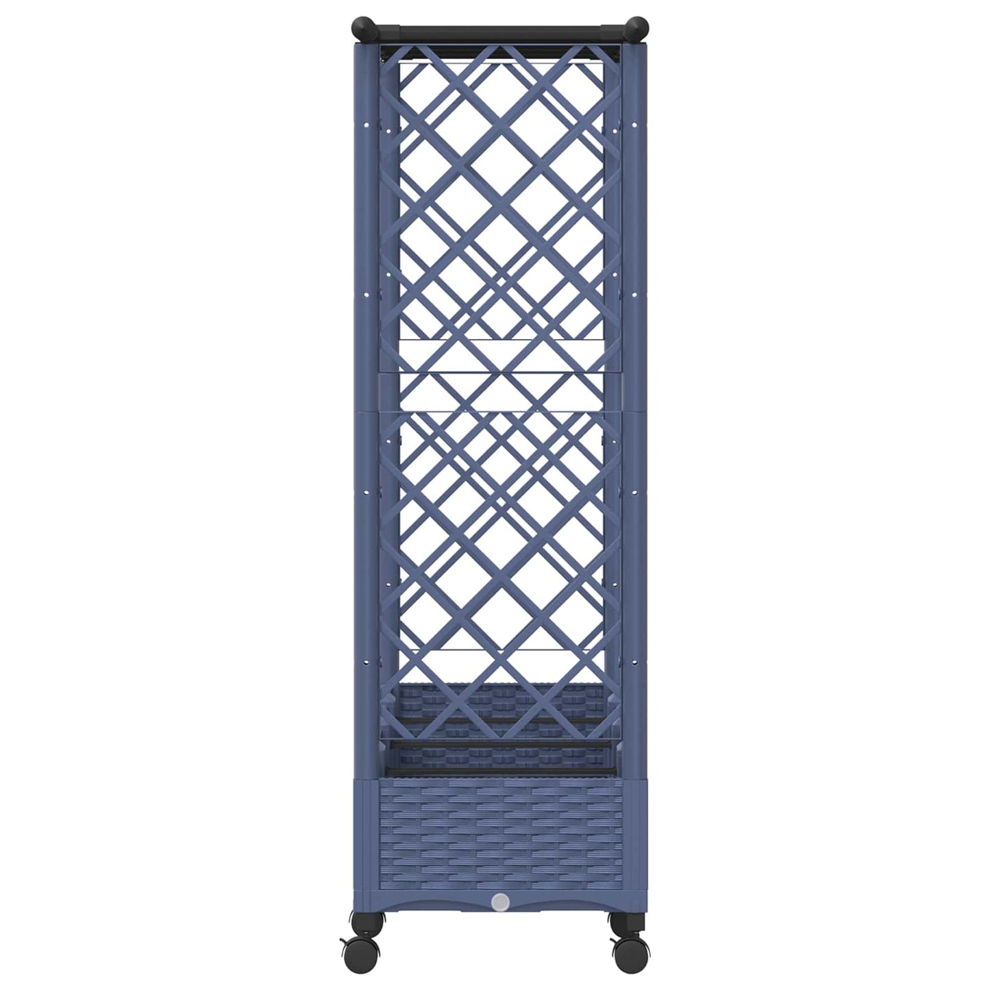 Letto Rialzato con Griglia e Tetto Grigio 203 x 40 x 127 cm PP | homemem39