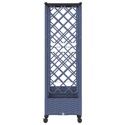 Letto Rialzato con Griglia e Tetto Grigio 203 x 40 x 127 cm PP | homemem39