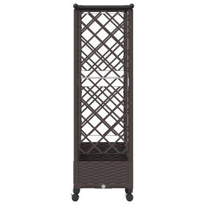 Letto Rialzato con Griglia e Tetto Marrone 202,5 x 40 x 127 cm | homemem39