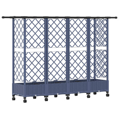 Letto Rialzato con Griglia e Tetto Grigio 202,5 x 40 x 127 cm | homemem39