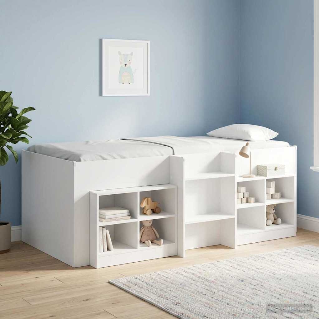 Letto Alto per Bambini Bianco 80 x 200 cm Legno ingegnerizzato | homemem39