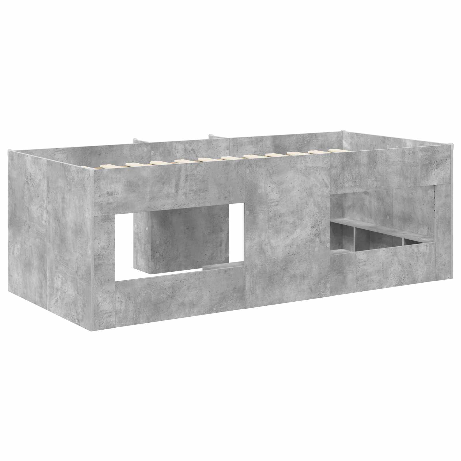 Letto Alto per Bambini Calcestruzzo 203 x 101,1 x 68,5 cm | homemem39