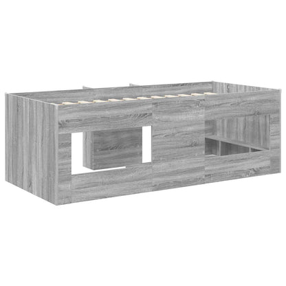 Letto Alto per Bambini Sonoma grigio 203 x 101,1 x 68,5 cm | homemem39