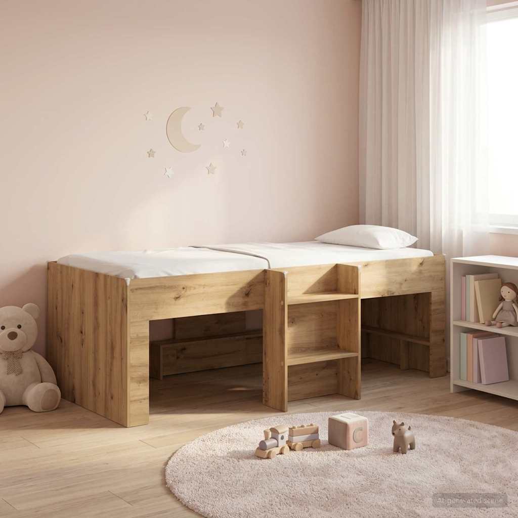 Letto Alto per Bambini Rovere Artigianale 203 x 101,1 x 68,5 cm | homemem39