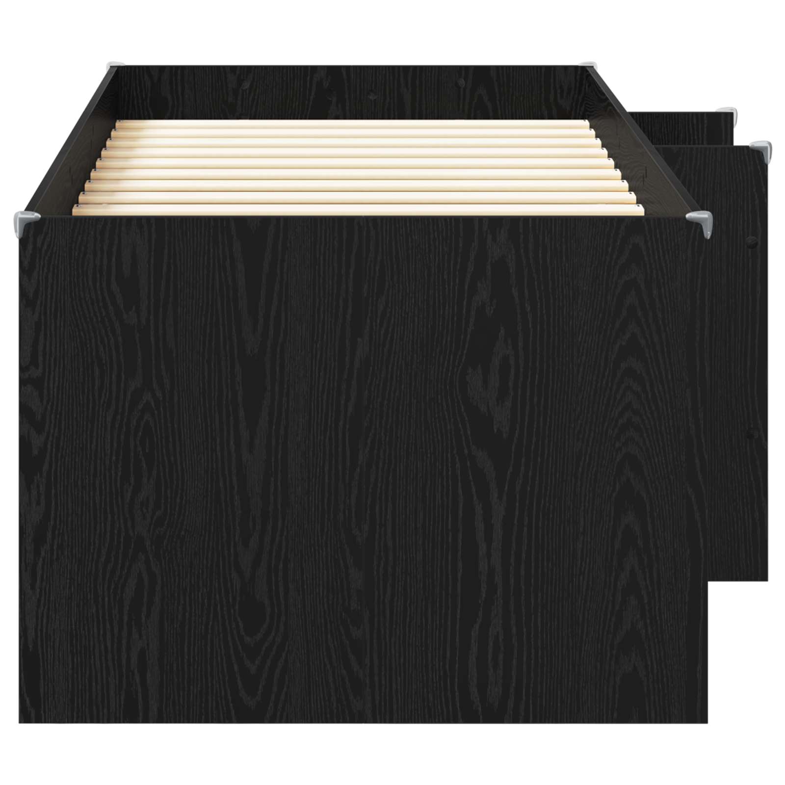 Letto Alto per Bambini Rovere Nero 90 x 200 cm | homemem39