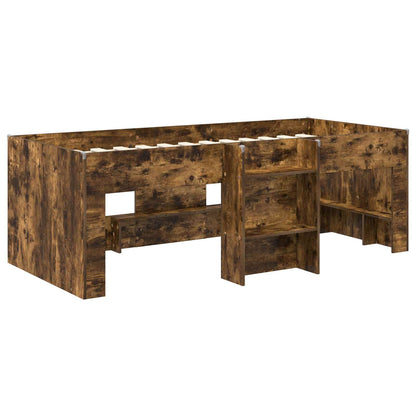 Letto Alto per Bambini Rovere Fumo 90 x 200 cm | homemem39