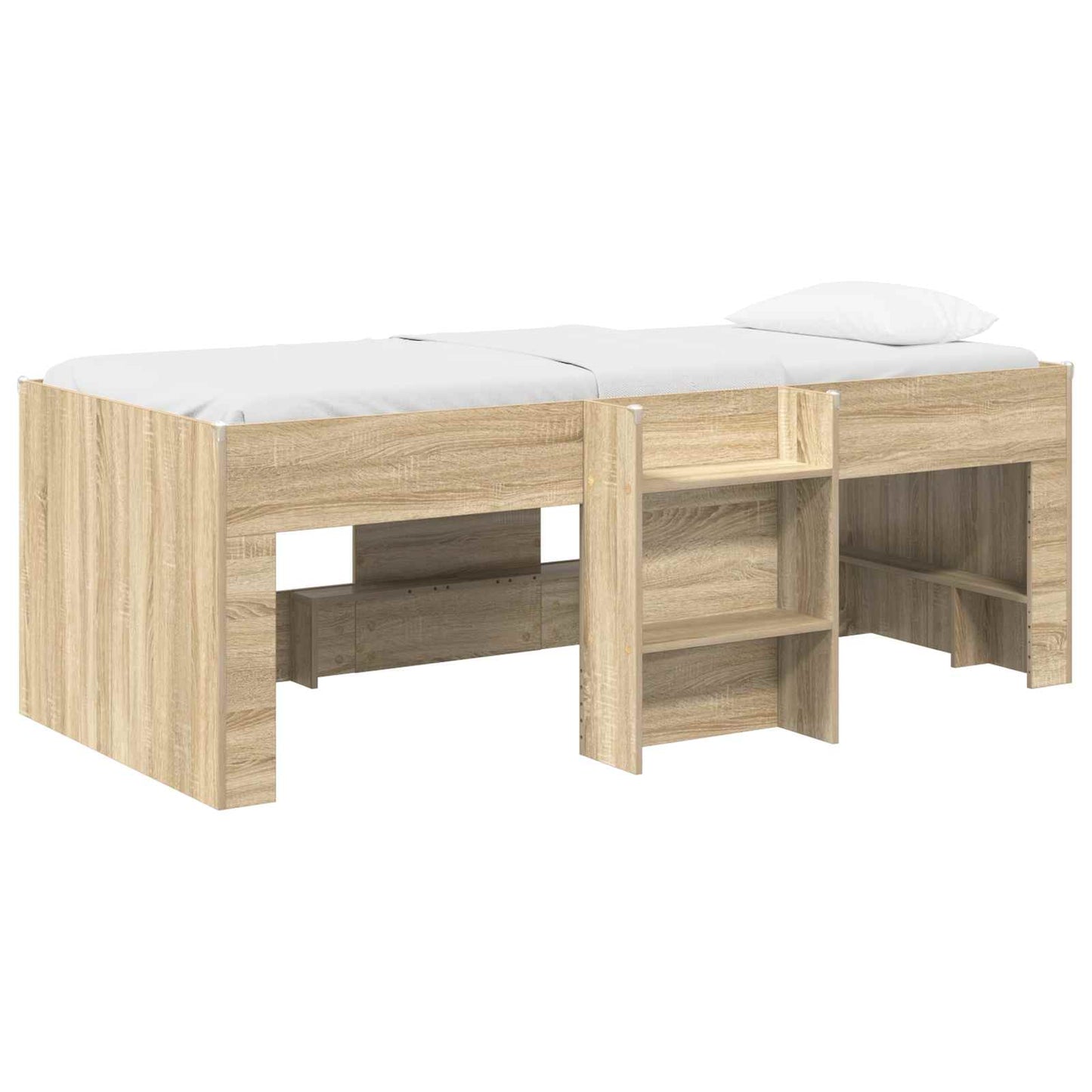 Letto Alto per Bambini Rovere Sonoma 98.5 x 200 cm | homemem39