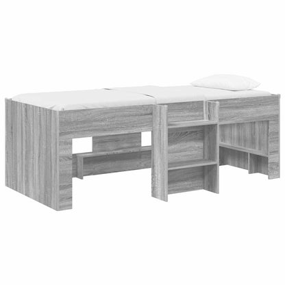 Letto Alto per Bambini Sonoma grigio 98.5 x 200 cm | homemem39