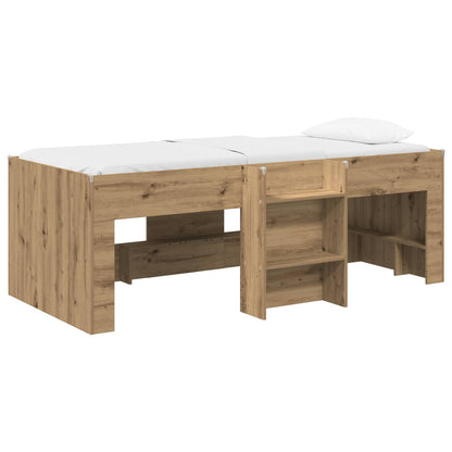 Letto Alto per Bambini Rovere Artigianale 98.5 x 200 cm