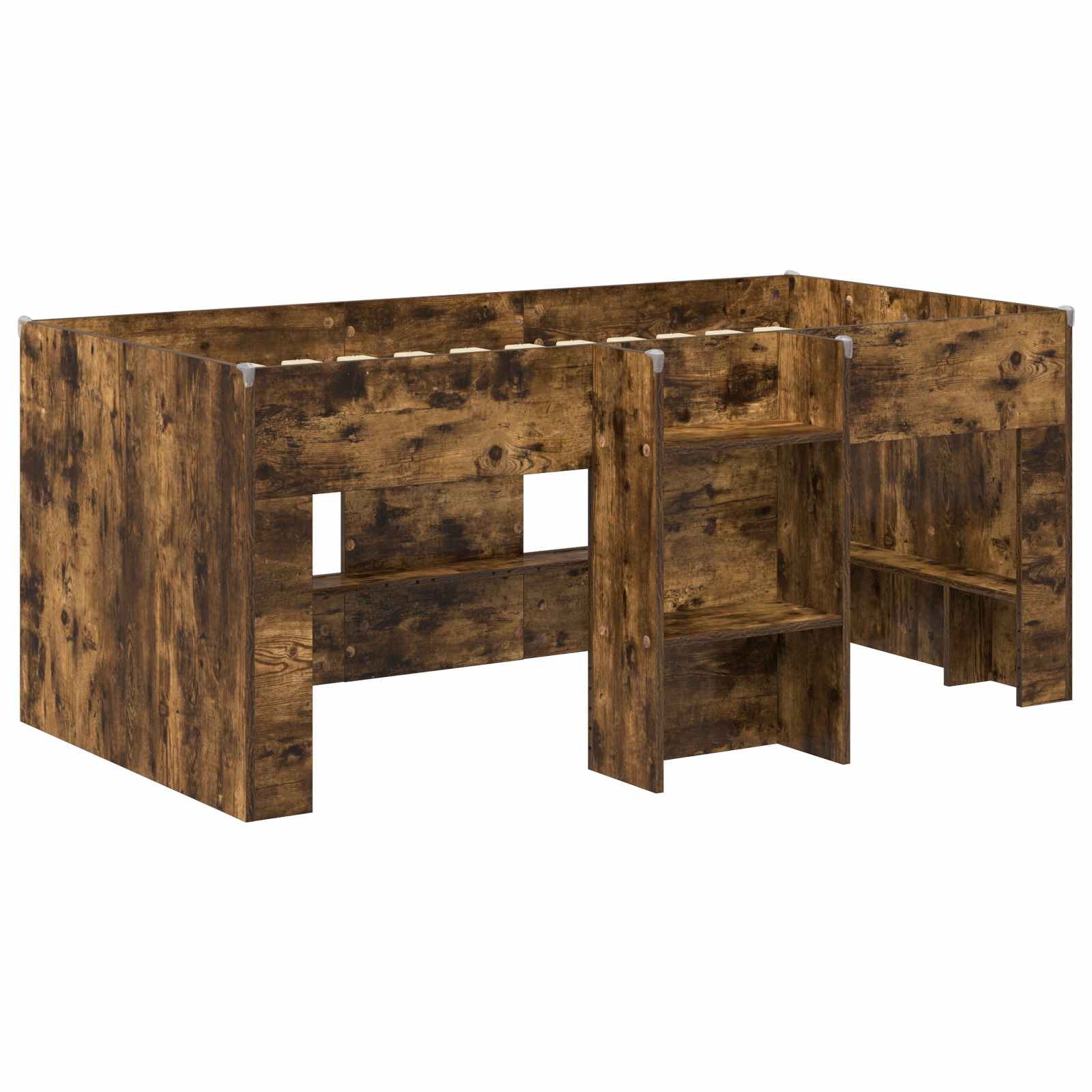 Letto Alto per Bambini Rovere Fumo 80 x 160 cm | homemem39