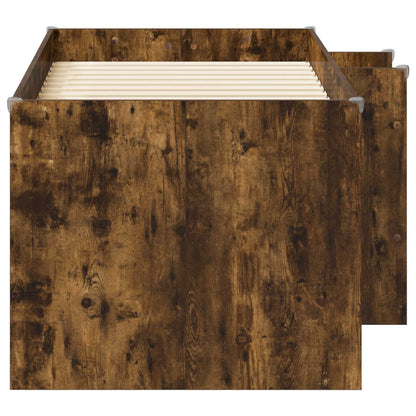 Letto Alto per Bambini Rovere Fumo 80 x 160 cm | homemem39