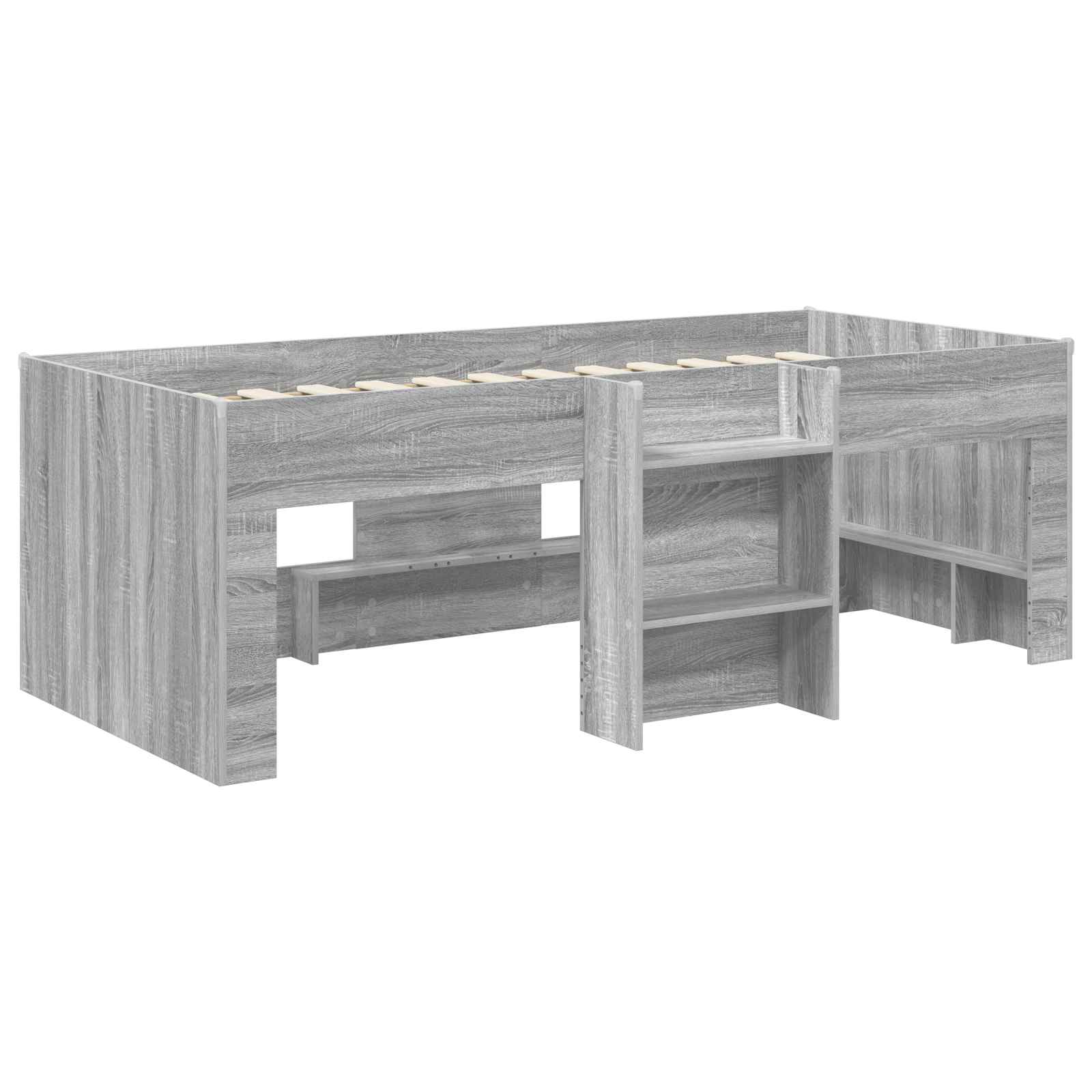Letto Alto per Bambini Sonoma grigio 90 x 190 cm | homemem39