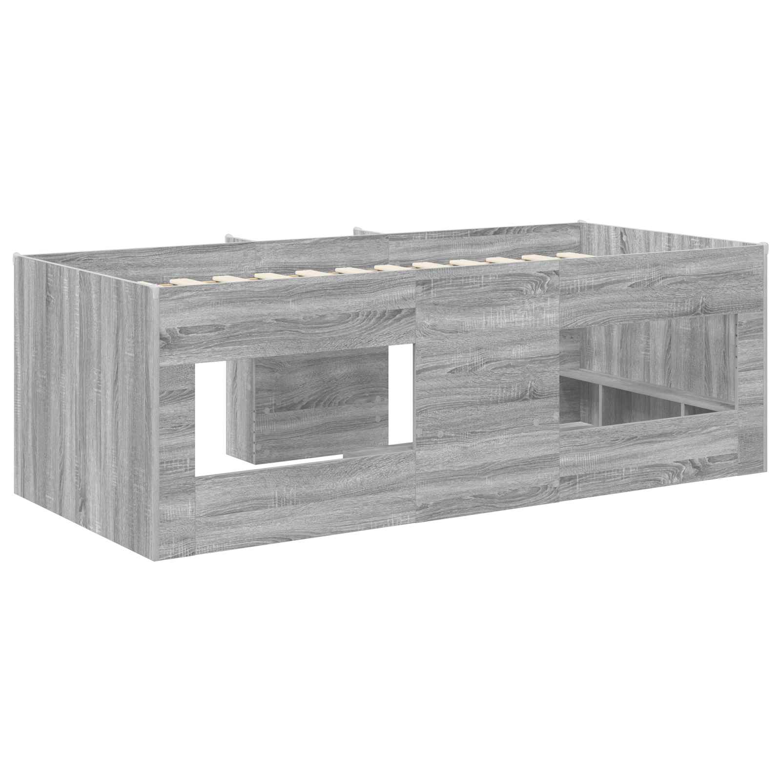 Letto Alto per Bambini Sonoma grigio 90 x 190 cm | homemem39